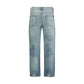 7FOR Blue Cotton Relaxed Fit Jeans