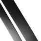 Dolce & Gabbana Black Double Strap Leather Silver Buckle Belt