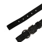 Dolce & Gabbana Men Black Calfskin Leather Metal Buckle Belt