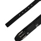Dolce & Gabbana Men Black Classic Leather Metal Buckle Belt