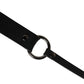 Dolce & Gabbana Men Black Calfskin Leather Metal Buckle Belt