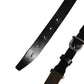 Dolce & Gabbana Men Black Classic Leather Logo Buckle Belt