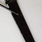 Dolce & Gabbana Black Double Strap Leather Silver Buckle Belt