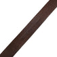 Dolce & Gabbana Men Brown Calf Leather Logo Metal Buckle Belt