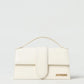 Jacquemus Ivory Cocco Le Grand Bambino Handbag