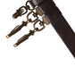 Dolce & Gabbana Men Brown Calfskin Leather Metal Buckle Belt