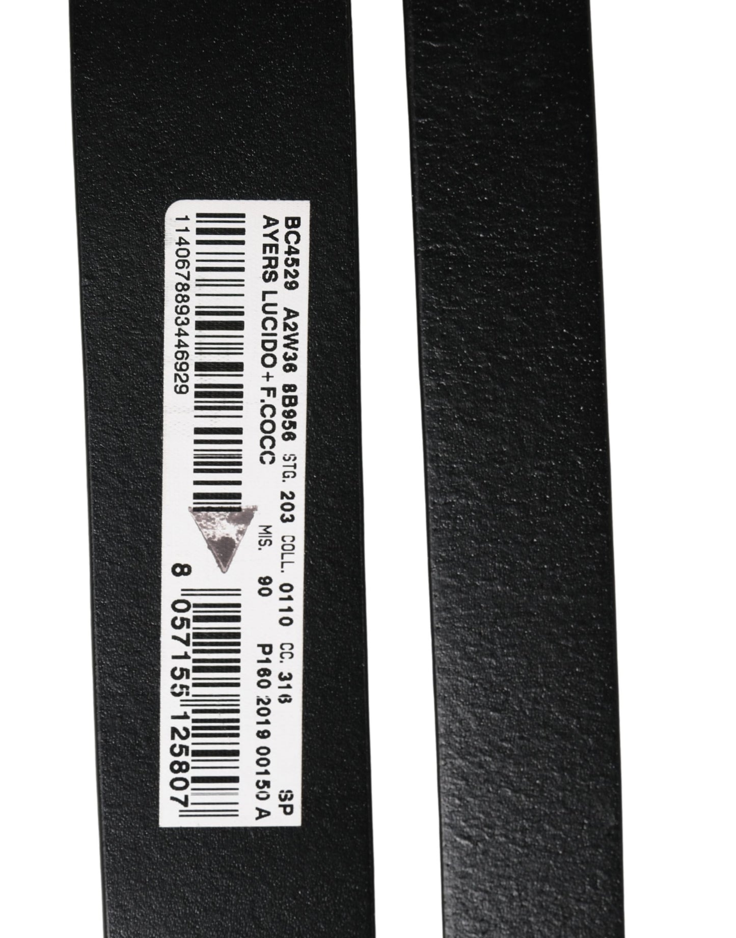 Dolce & Gabbana Men Black Exotic Leather Double Strap Belt