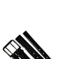 Dolce & Gabbana Men Black Exotic Leather Double Strap Belt