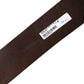 Dolce & Gabbana Brown Leather Wide Waist Metal Round Belt