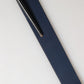 Dolce & Gabbana Blue Calfskin Leather Logo Metal Buckle Belt