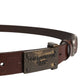Dolce & Gabbana Men Brown Classic Leather Logo Buckle Belt