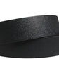 Dolce & Gabbana Men Black Classic Leather Metal Buckle Belt