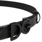 Dolce & Gabbana Men Black Exotic Leather Logo Buckle Belt