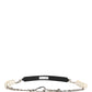 Dolce & Gabbana Black Leather Silver Chain Bag Accessory Shoulder Strap