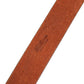 GF Ferre Bordeaux Wide Leather Waist Gold Silver Buckle Belt
