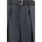 Sacai Gray Polyester Casual Pants