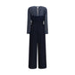 P.A.R.O.S.H. Blue Polyester Jumpsuit