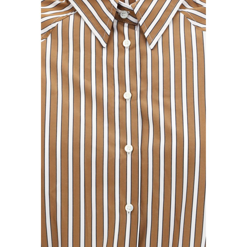 Brunello Cucinelli Brown Cotton Shirt