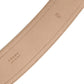 Prada Beige Leather Logo Wide Waist Women Square Buckle Belt