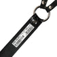 Dolce & Gabbana Black Exotic Leather Silver Metal Buckle Belt