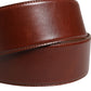 Dolce & Gabbana Brown Leather Waist Gold Metal Buckle Belt