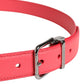 Dolce & Gabbana Pink Calf Leather Silver Metal Buckle Belt