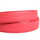 Dolce & Gabbana Pink Calf Leather Silver Metal Buckle Belt