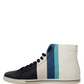 Dolce & Gabbana Multicolor Leather Mid Top Sneakers Shoes