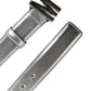 Moschino Couture Silver Leather Logo Metal Buckle Waist Belt