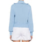 Autry Blue Nylon Cardigan