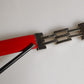 Versace Jeans Couture Red Glossy Leather Metal Buckle Belt