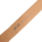 Liu Jo Beige Leather Wide Waist Silver Metal Buckle Waist Women Belt