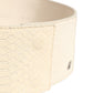 GF Ferre Off White Waxed Cotton Wide Fashion Waistband Belt
