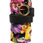 Cavalli Class Multicolor Floral Wide Waist Gold Metal Buckle Cintura Belt
