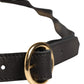 Cavalli Class Multicolor Floral Wide Waist Gold Metal Buckle Cintura Belt