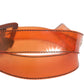 Miu Miu Orange PVC Waist Women Cintura Square Buckle Belt