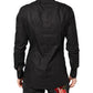 Dolce & Gabbana Black GOLD Cotton Collared Formal Dress Shirt