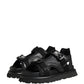 Dolce & Gabbana Black Logo Detailed Men Chunky Sandals Shoes