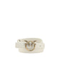 PINKO White Calf Leather Bos Taurus Regular Belt