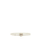 PINKO White Calf Leather Bos Taurus Regular Belt