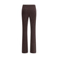 Avenue Montaigne Brown Elastane Flared Pants