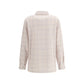 God's True Cashmere White Cashmere Pattern Shirt