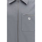Fendi Gray Cotton Shell Jacket