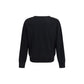 Ami Paris Black Merino Wool Cardigan
