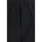 Laneus Black Viscose Bermuda Shorts