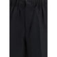 Laneus Black Viscose Casual Pants