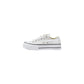 Converse White Fabric Platform Sneakers
