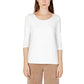 Street One Cream Cotton Long Sleeve T-Shirt