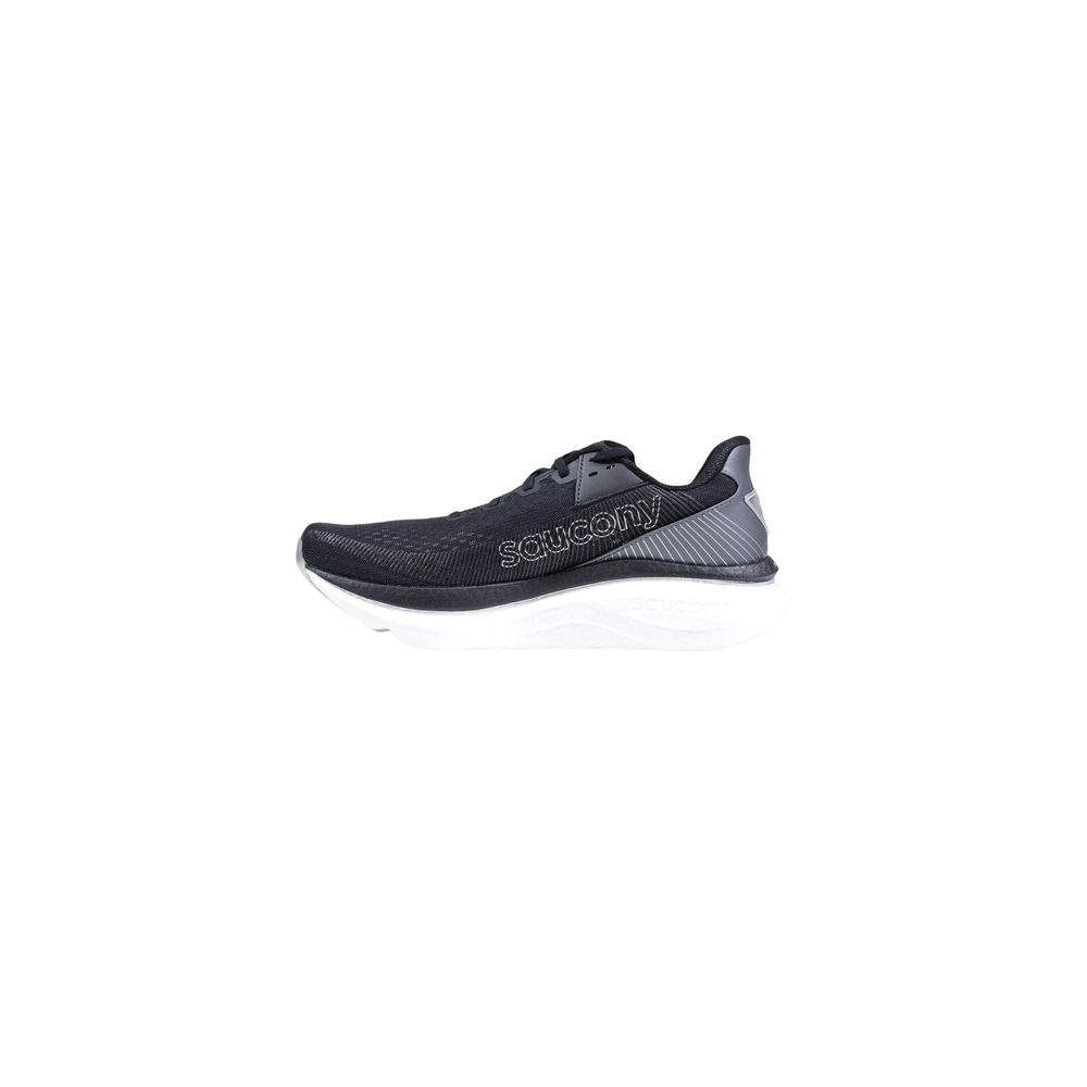 Saucony Black And White Textile Athletic Sneakers