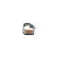 Birkenstock Green Leather Flat Sandals